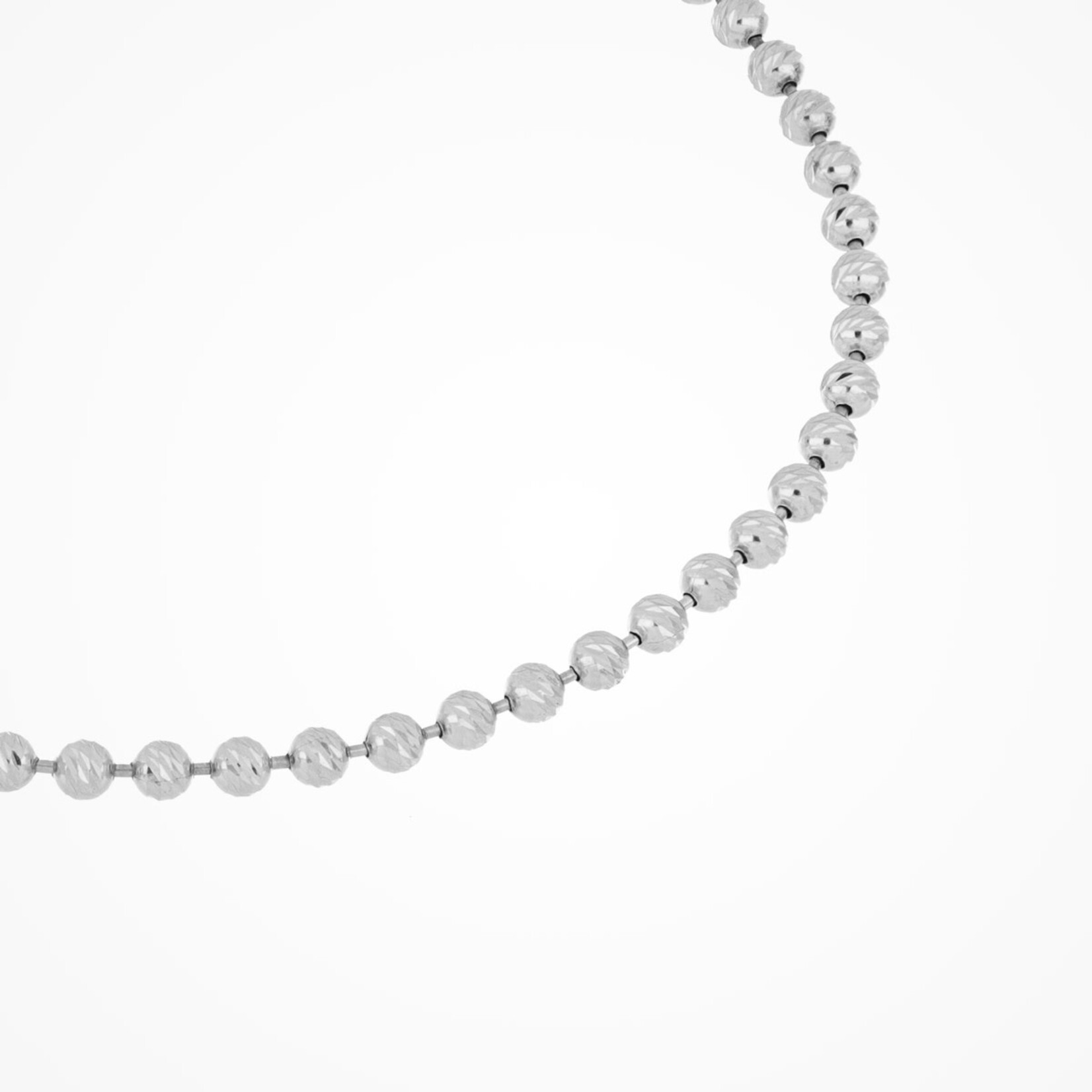 Slash Sterling Silver Bead Bracelet