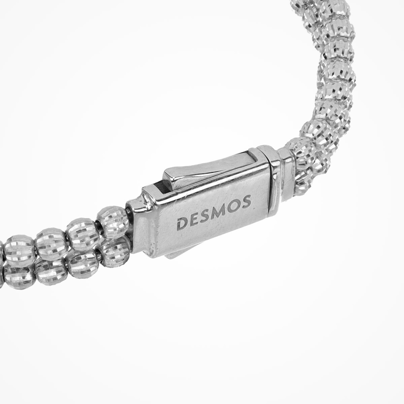Crystal 2-Row Sterling Silver Bracelet