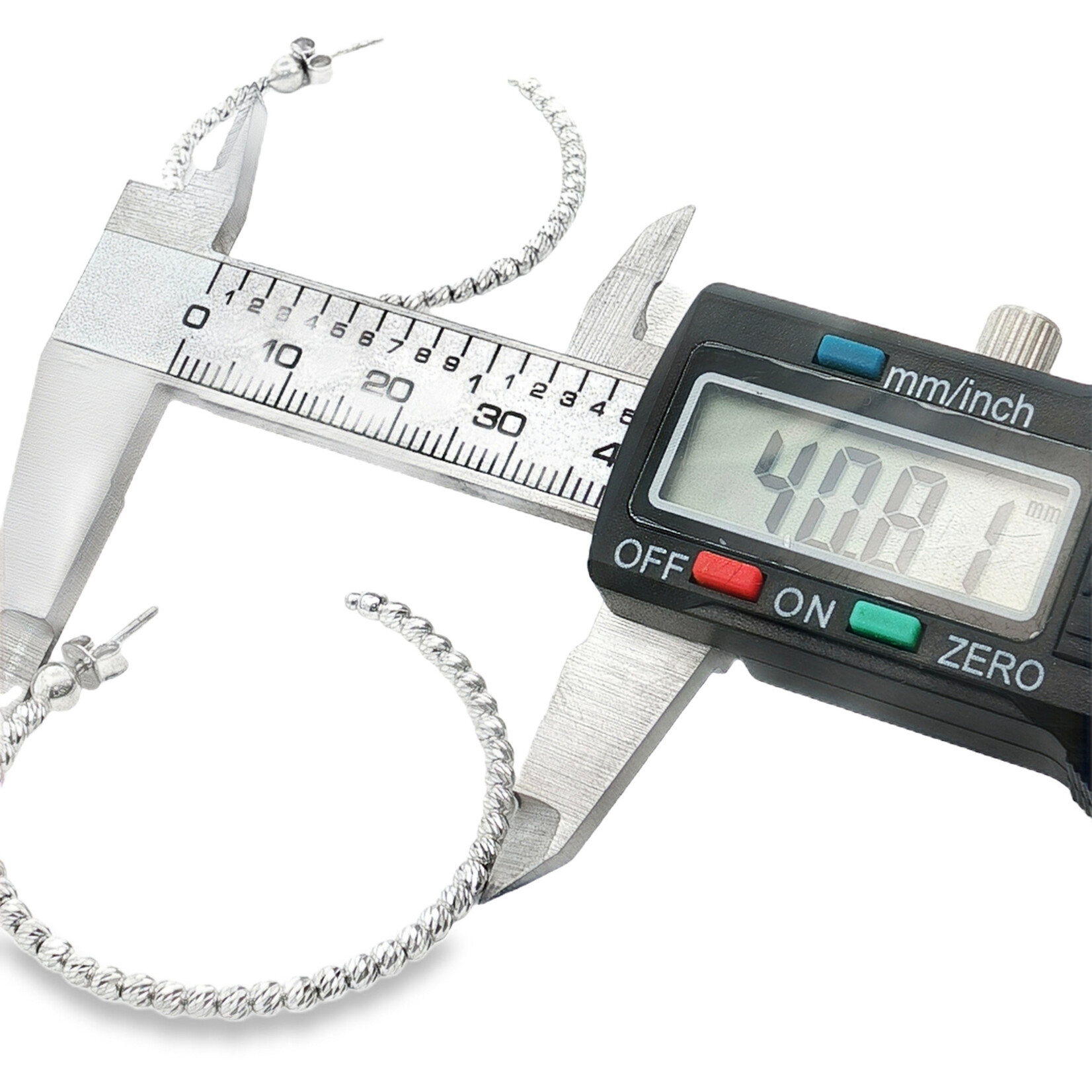 Slash Sterling Silver Hoop Earrings