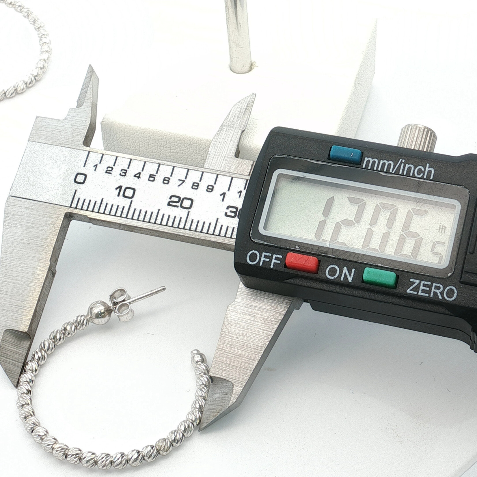 Slash Small Sterling Silver Hoop Earrings