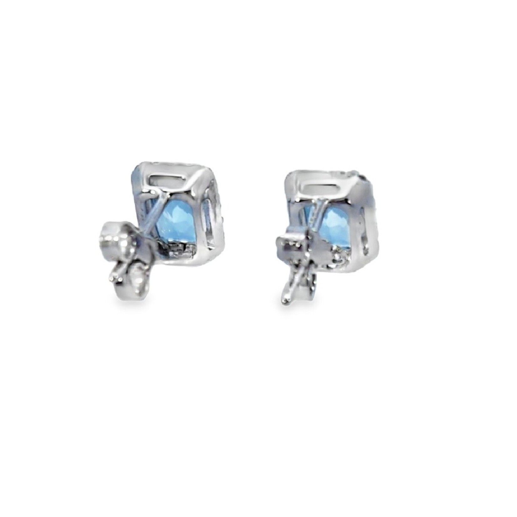 PeJay Creations PeJay Aquamarine and Diamond Earrings