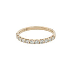 PeJay Creations Diamond Wedding Band with 11 Diamonds