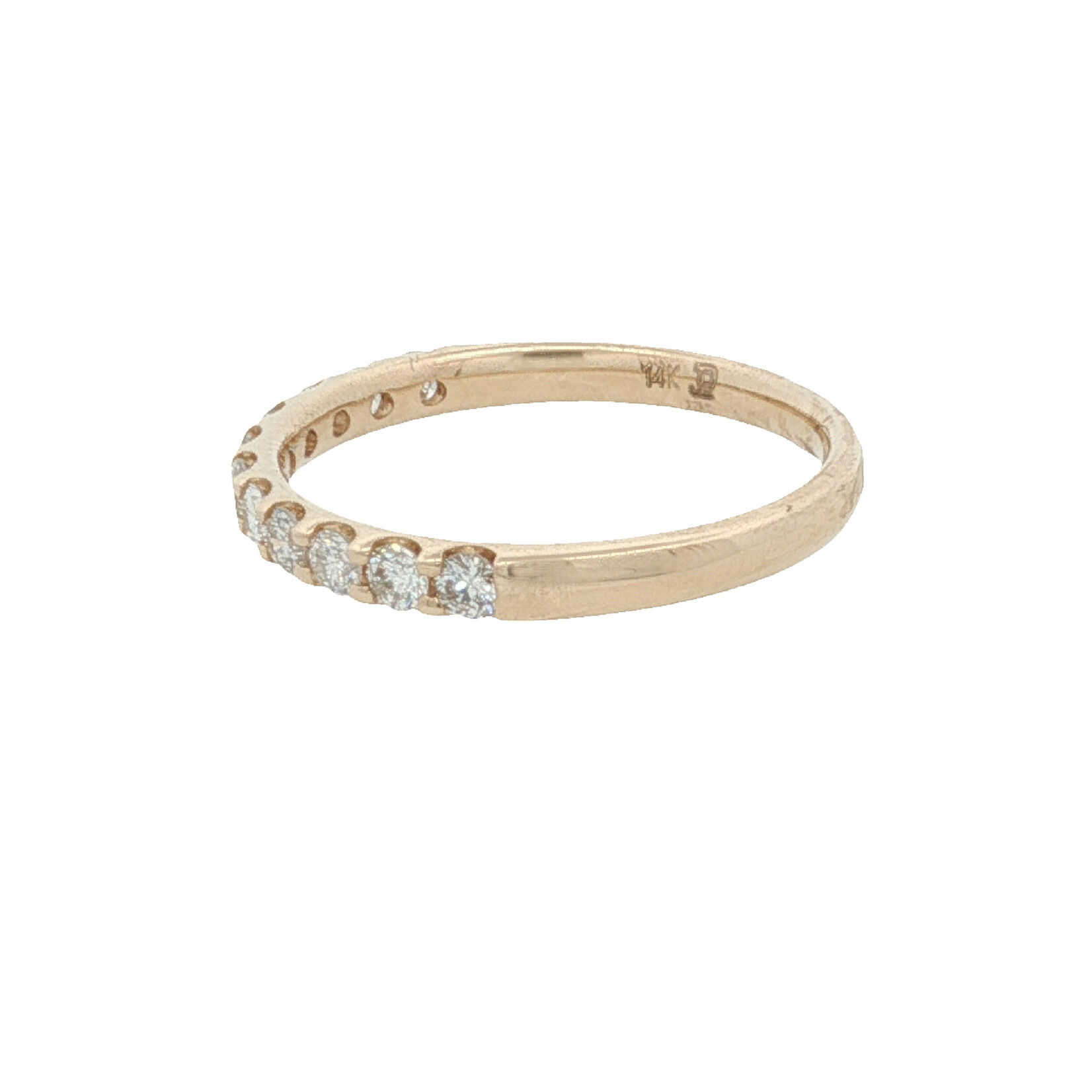 PeJay Creations Diamond Wedding Band with 11 Diamonds