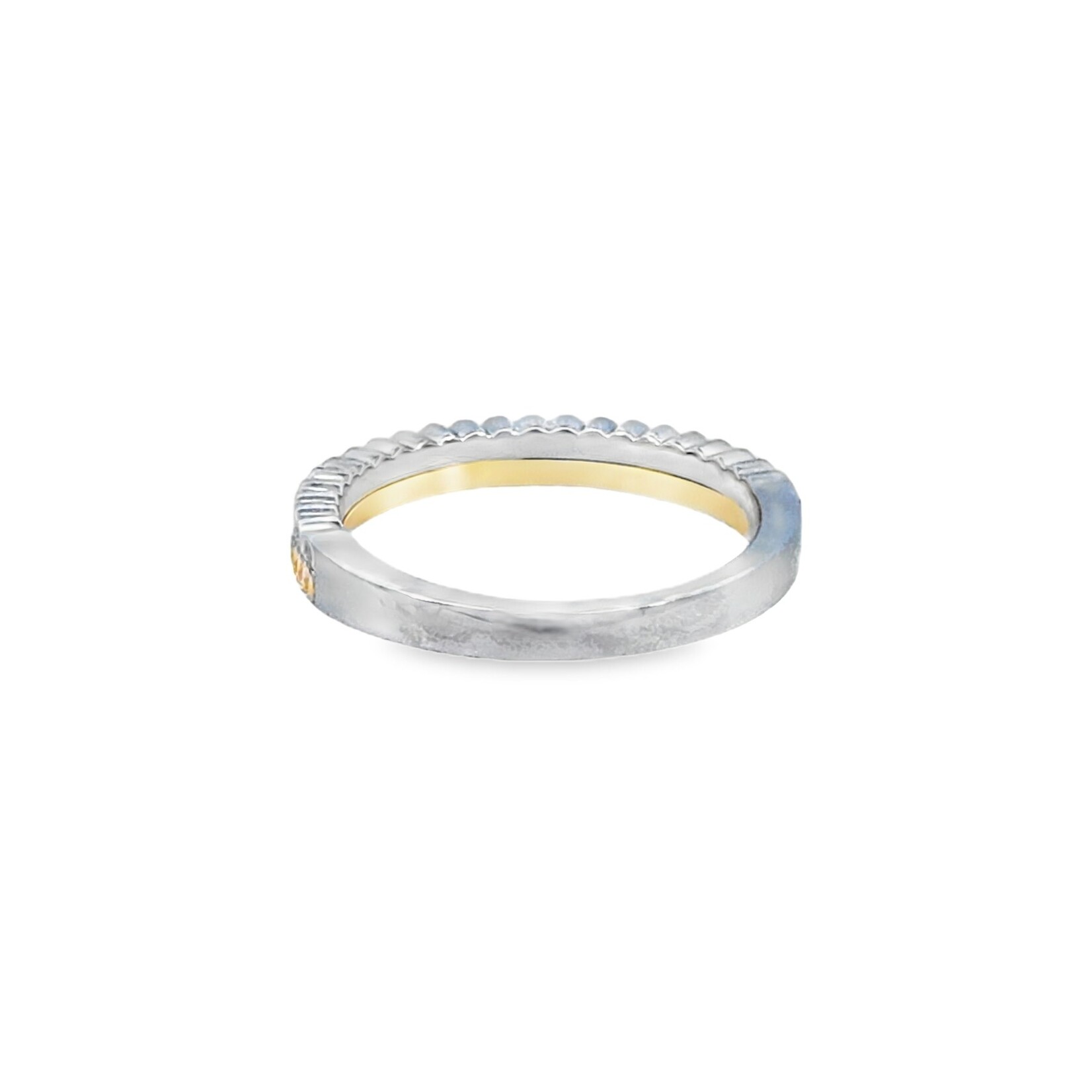 PeJay Creations Two-Tone Diamond Wedding Band