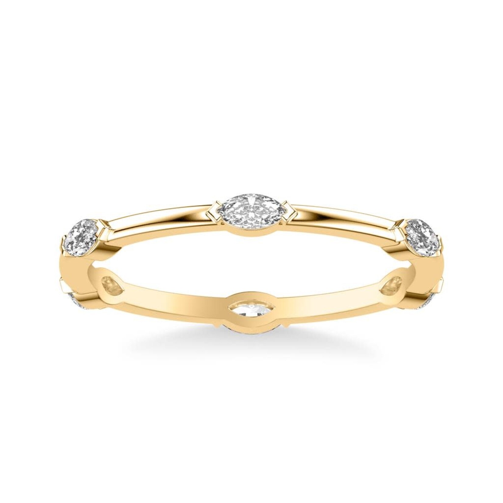 Marquise Stackable Wedding Band