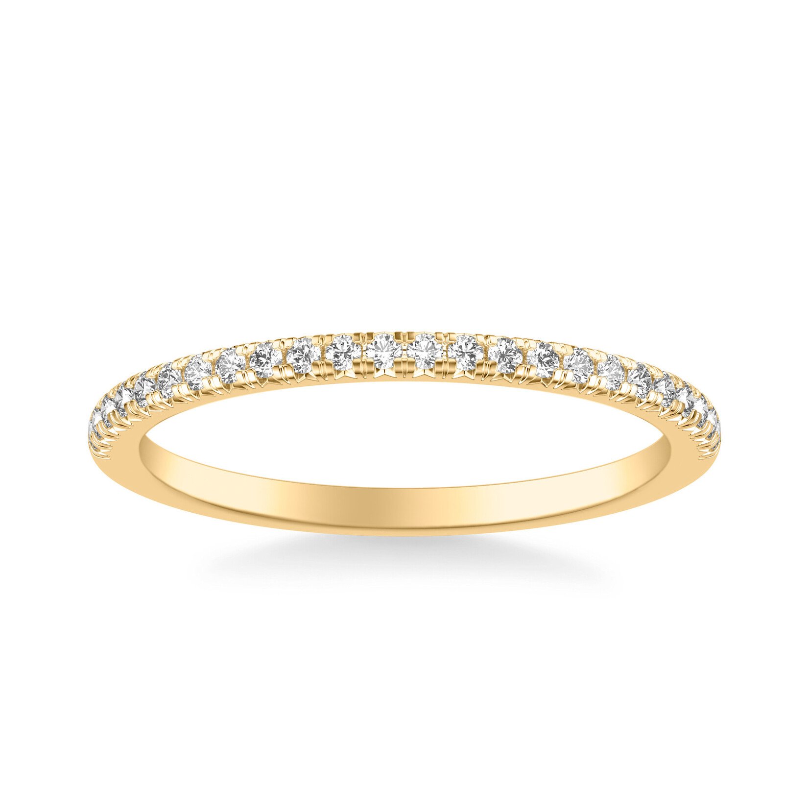 Classic 33 Round Diamond Wedding Band
