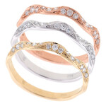 PeJay Creations Princess Diamond Wedding Band