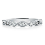 Prima NY 14 Karat White Gold Bezel Set Diamond Ring