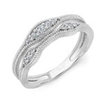 Uneek Jewelry Uneek 14k White Gold Stackable Band