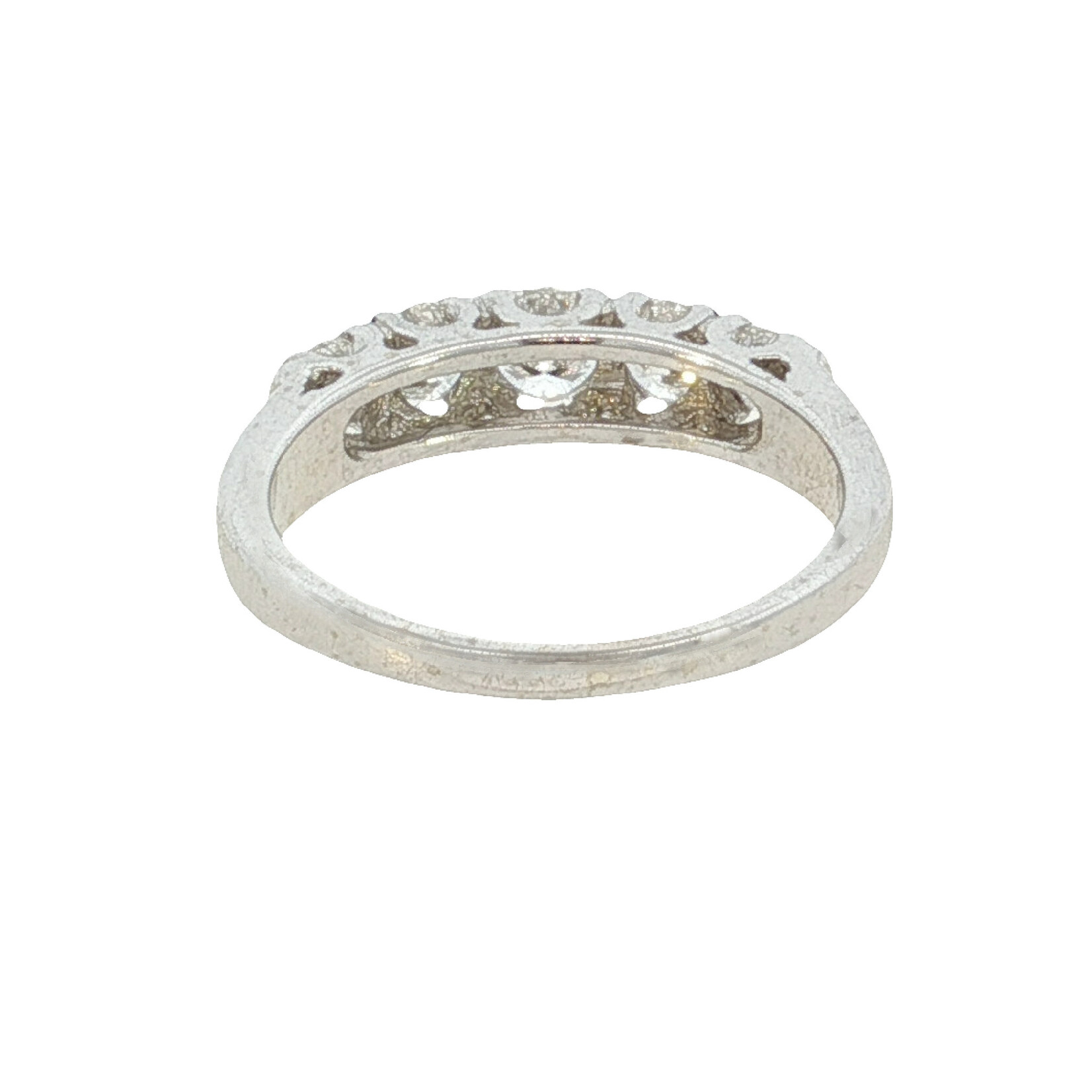 Sachs Reisman 14 Karat White Gold 5 Round Diamond Ring