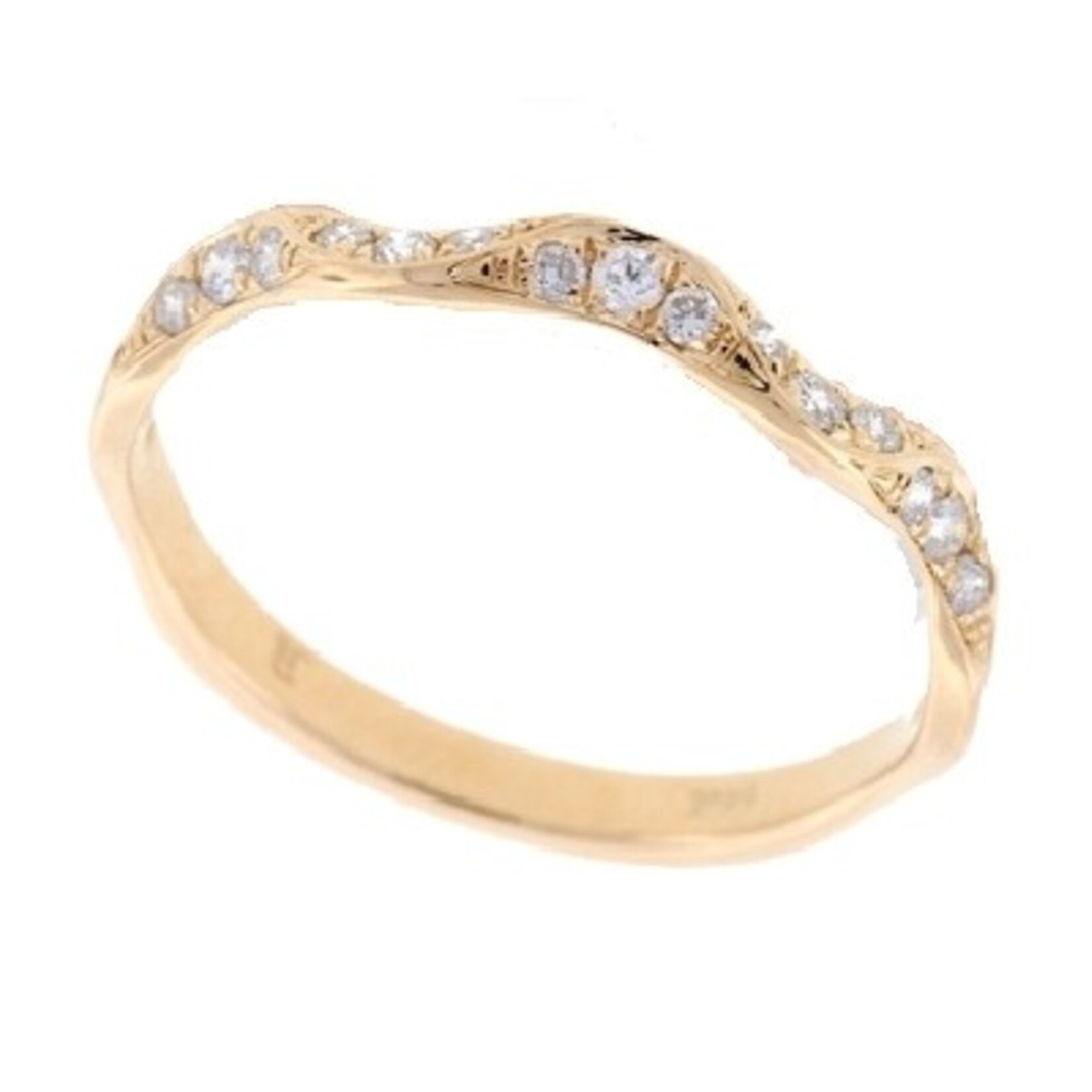 PeJay Creations Princess Diamond Wedding Band