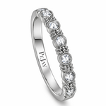 PeJay Creations PeJay 14 Karat White Gold with Bezel Diamond Band