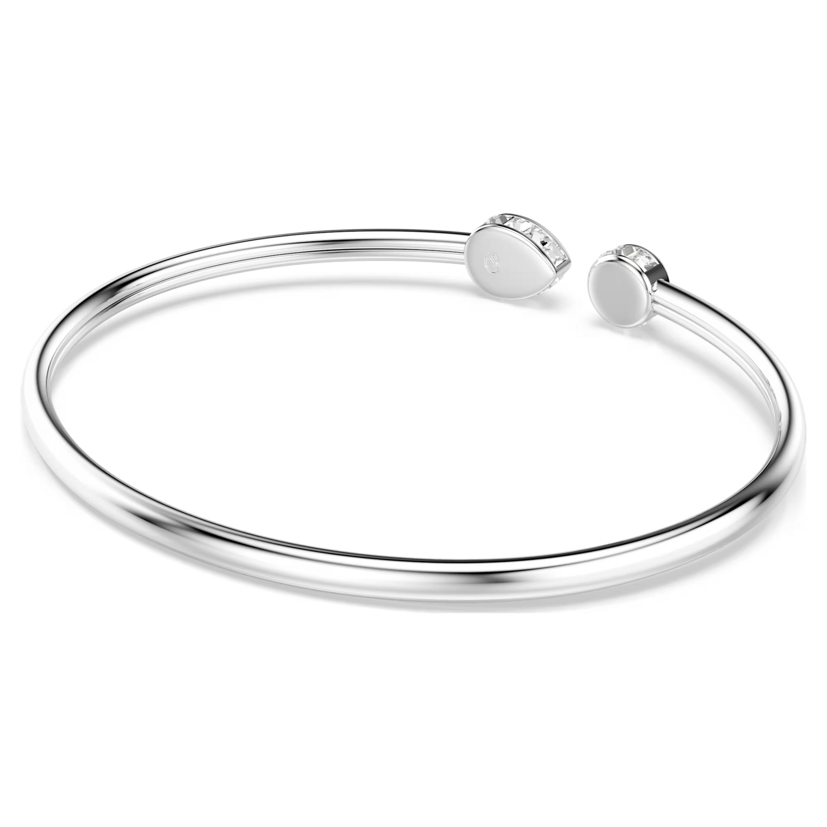 Swarovski Chroma bangle, Mixed cuts, Multicolored, Rhodium plated