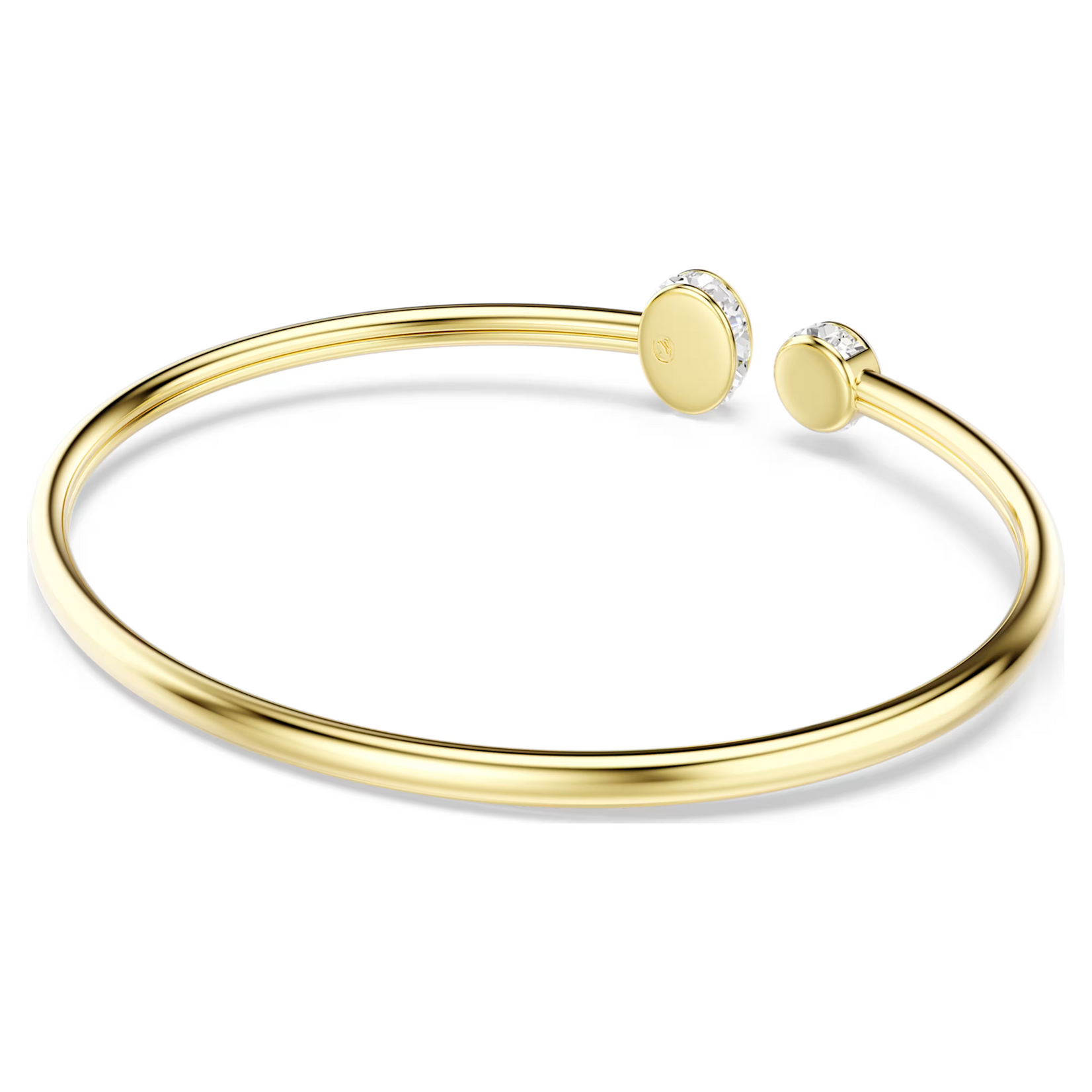 Swarovski Chroma bangle Mixed cuts, Multicolored, Gold-tone plated