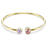 Swarovski Chroma Bangle Mixed stones Gold-Tone
