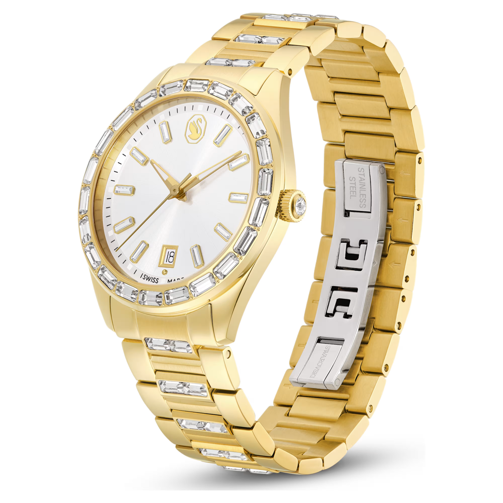 Swarovski Matrix Watch, Gold-tone finish
