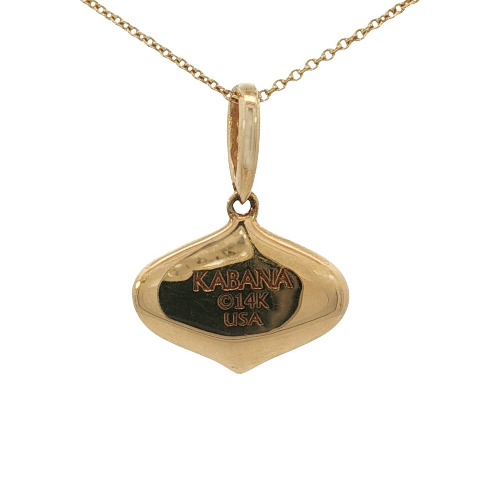Kabana Kabana 14K Yellow Gold Opal and Diamond Pendant