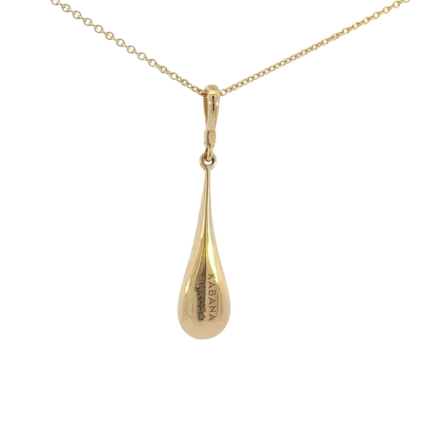Kabana Kabana 14 Karat Yellow Gold Turquoise and Diamond Drop Necklace