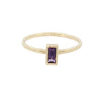 Kabana 14 Karat Yellow Gold Amethyst Ring