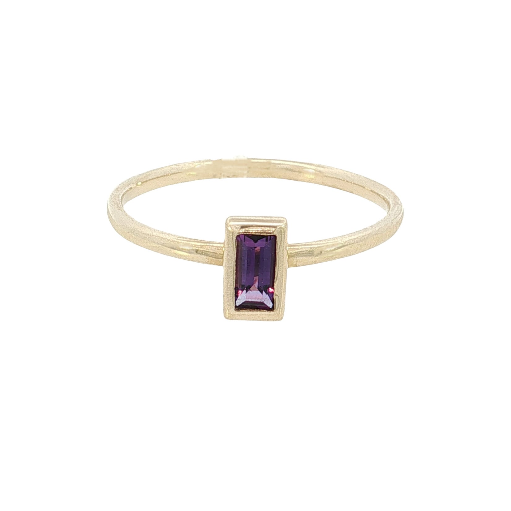 Kabana Kabana 14 Karat Yellow Gold Amethyst Ring