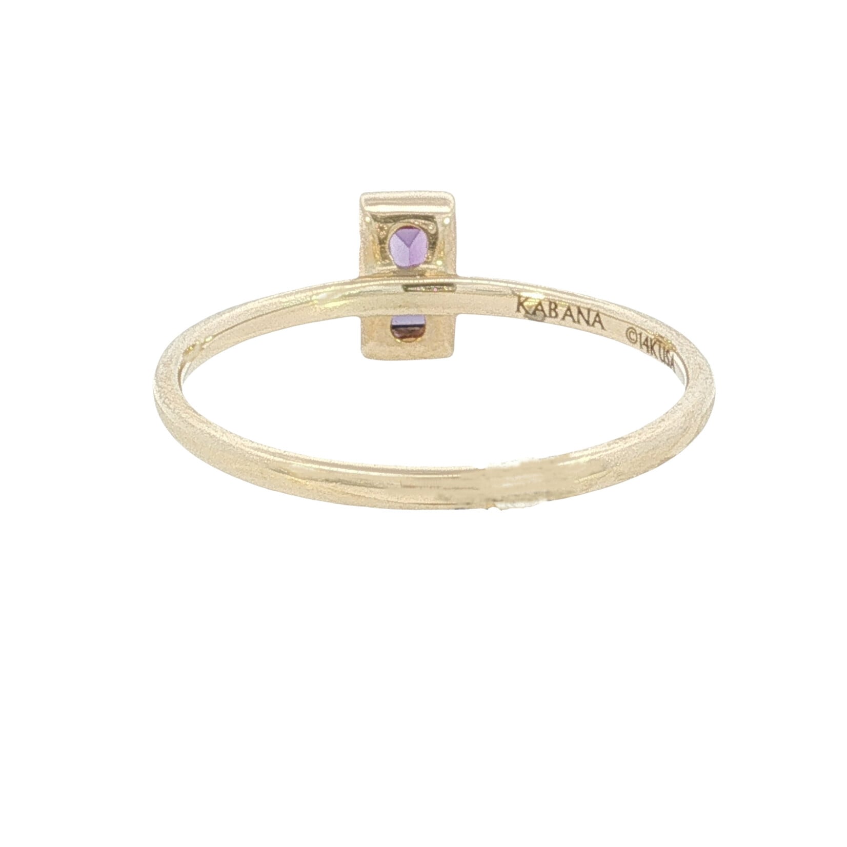 Kabana Kabana 14 Karat Yellow Gold Amethyst Ring