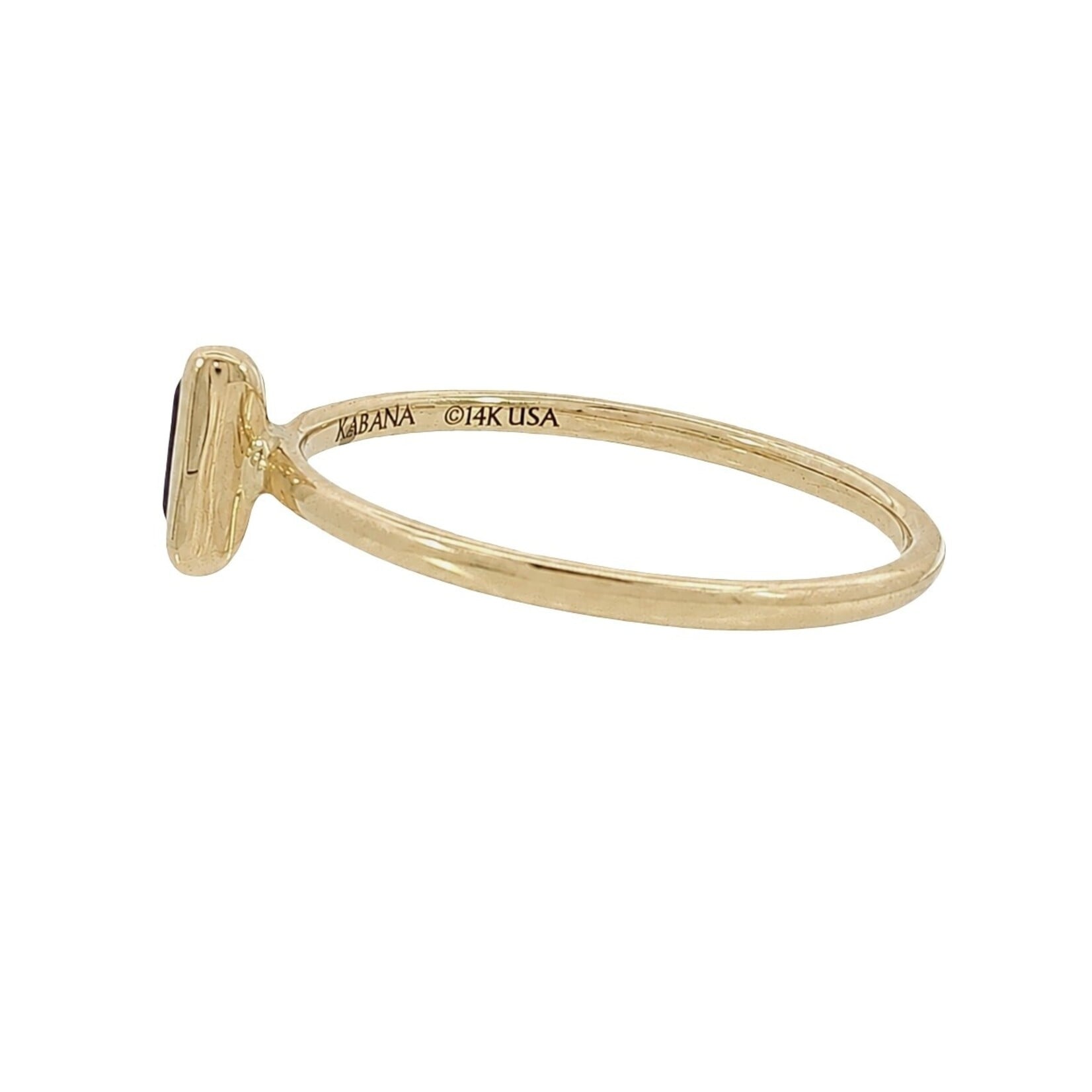 Kabana Kabana 14 Karat Yellow Gold Amethyst Ring