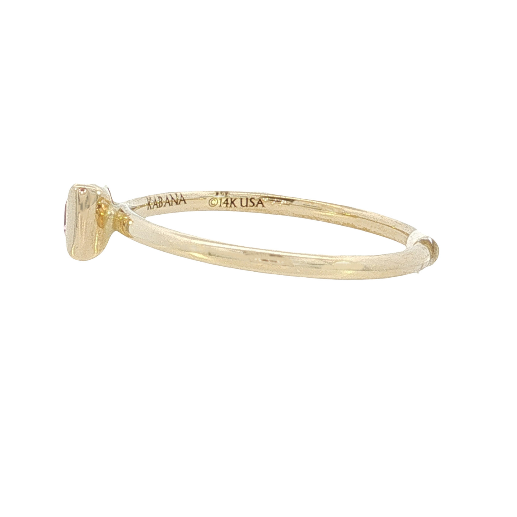 Kabana Kabana 14 Karat Yellow Gold Pink Tourmaline Ring