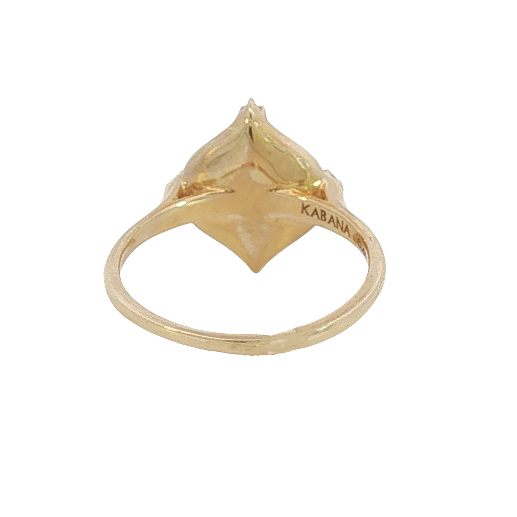 Kabana Kabana 14 Karat Yellow Gold Lapis and Diamond Ring