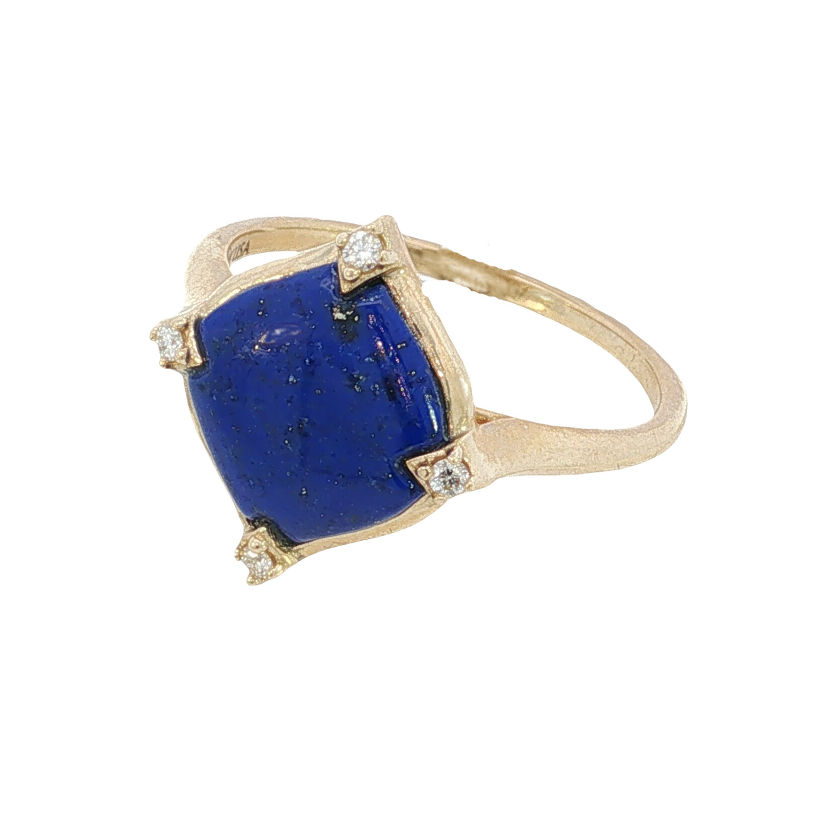 Kabana Kabana 14 Karat Yellow Gold Lapis and Diamond Ring