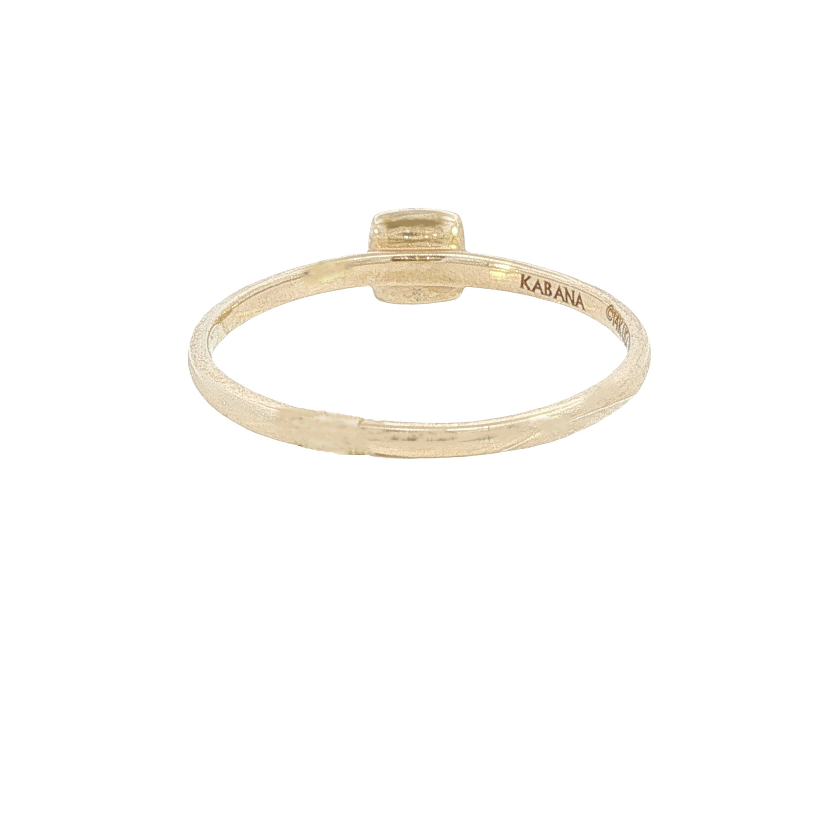 Kabana Kabana 14 Karat Yellow Gold Square Diamond Ring