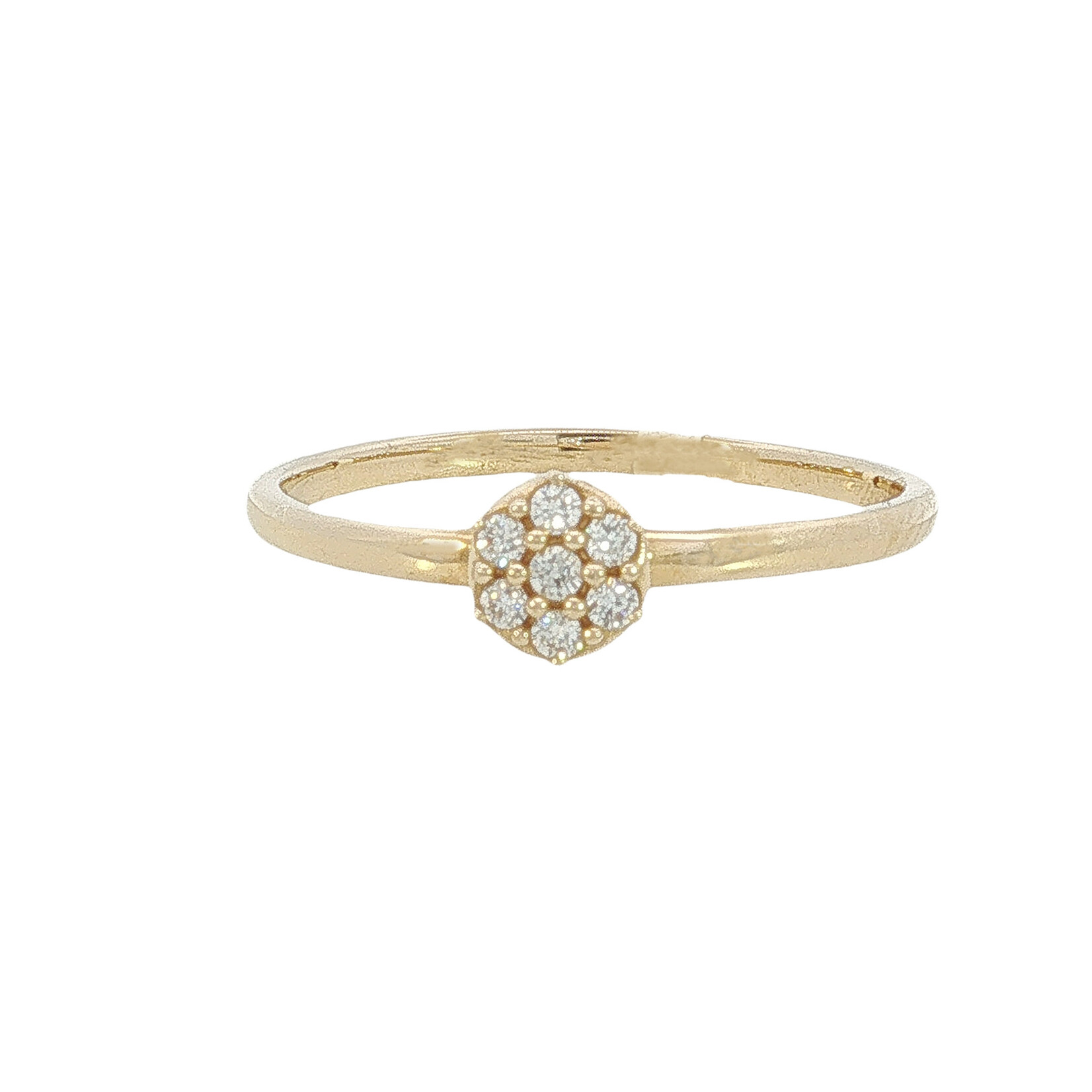 Kabana Kabana 14 Karat Yellow Gold Round Diamond Ring