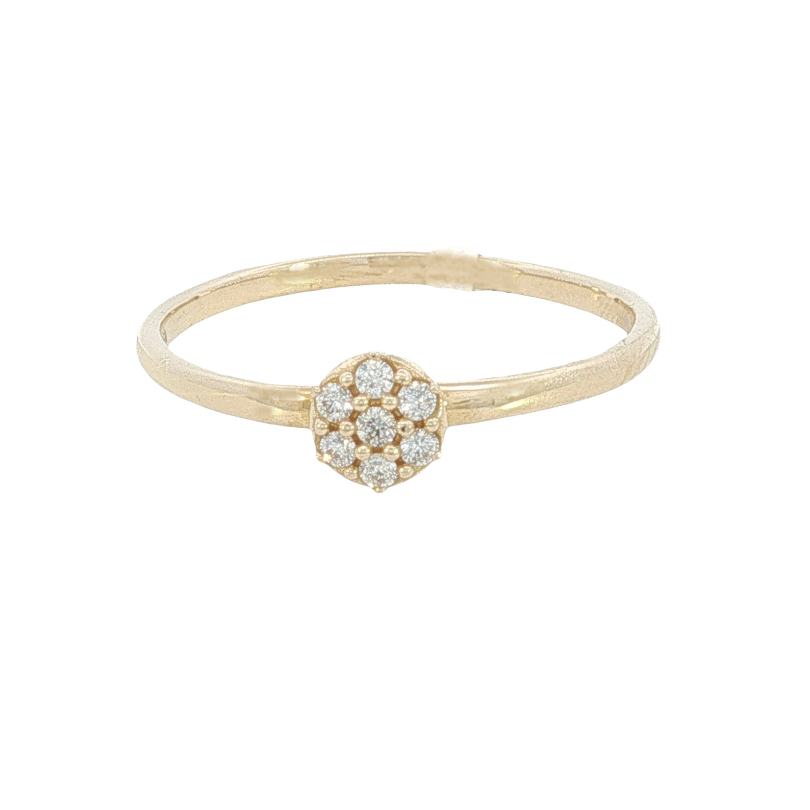 Kabana Kabana 14 Karat Yellow Gold Round Diamond Ring