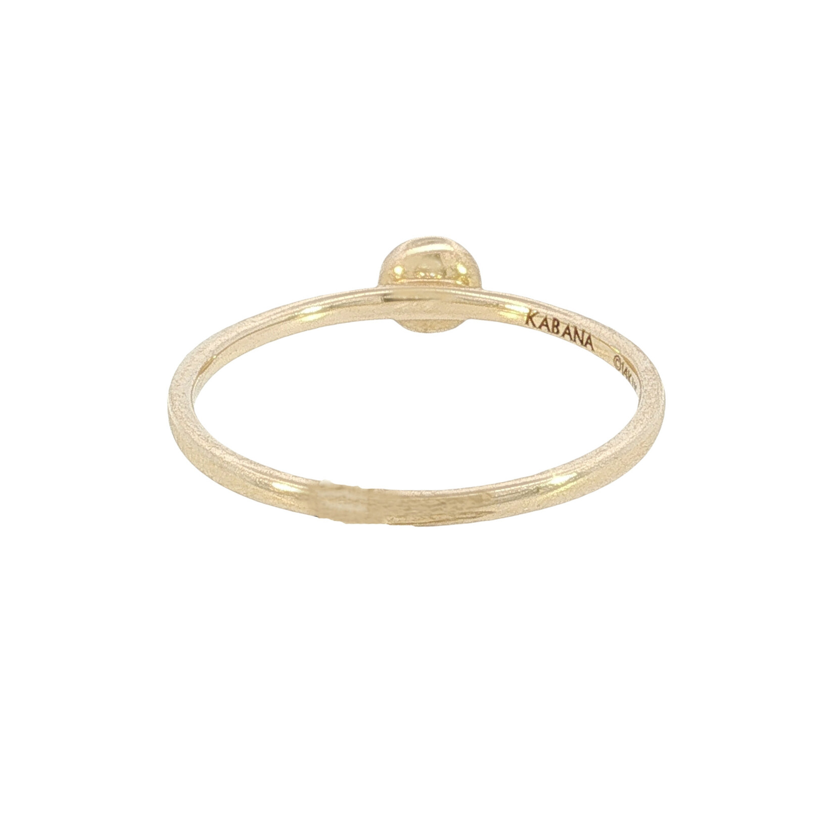 Kabana Kabana 14 Karat Yellow Gold Round Turquoise Ring