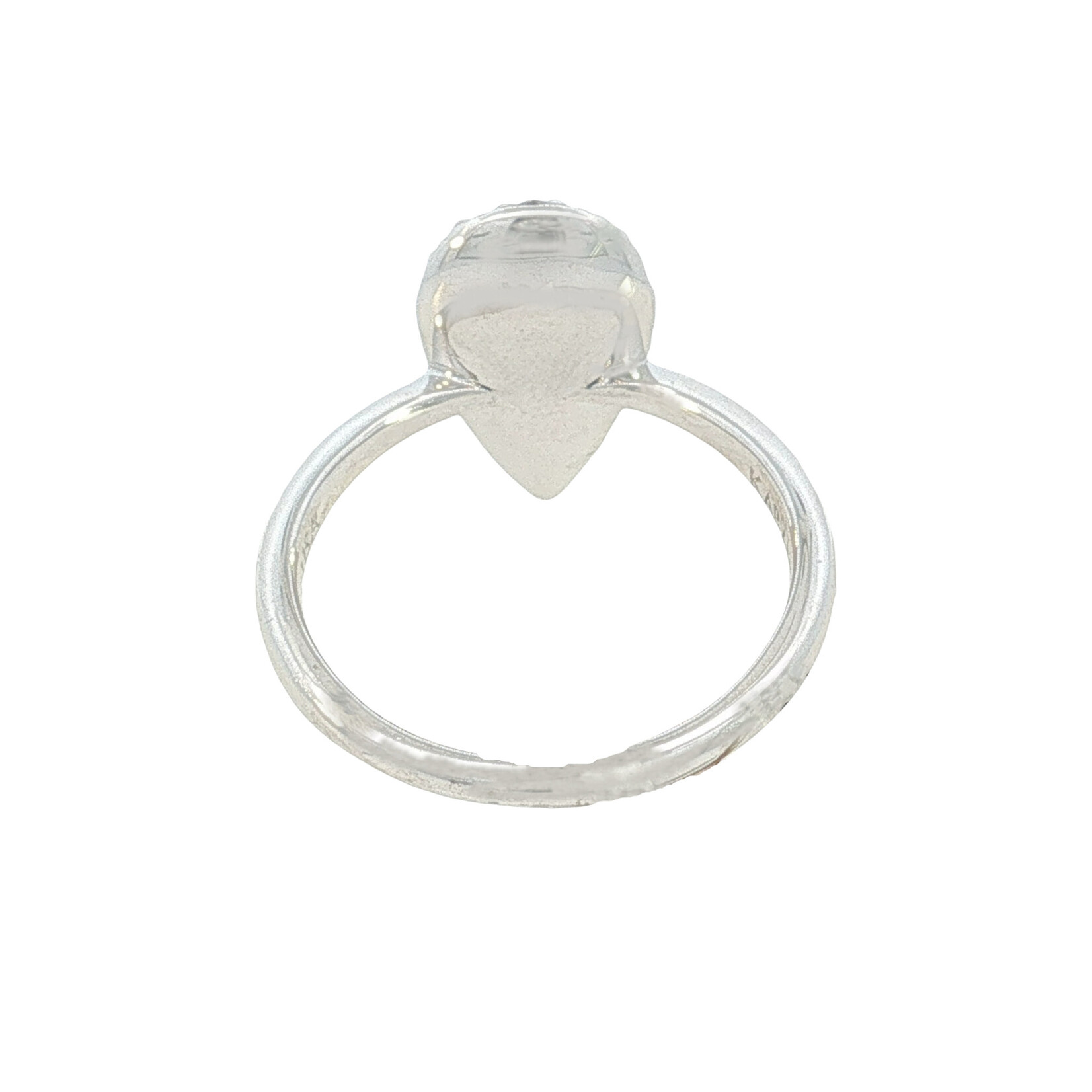 Kabana Kabana 14 Karat White Gold White Mother of Pearl and Diamond Ring