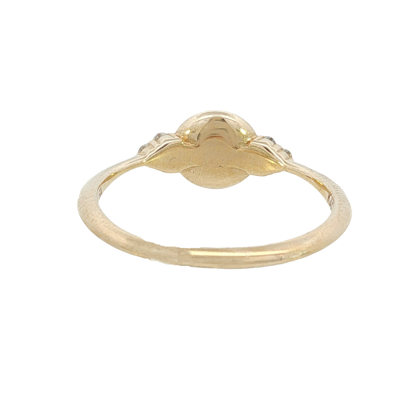 Kabana Kabana 14 Karat Yellow Gold Round Turquoise and Diamond Ring