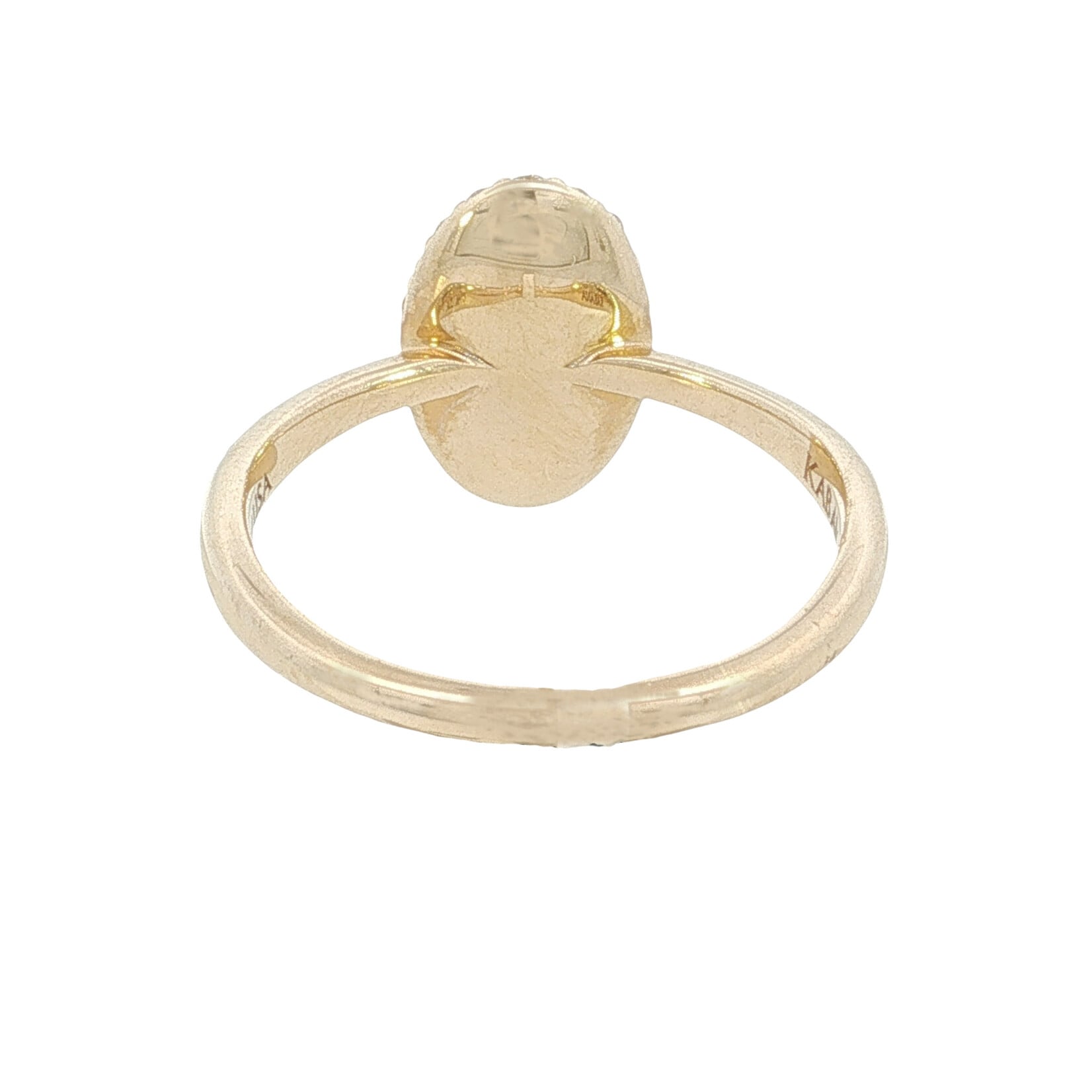 Kabana Kabana 14 Karat Yellow Gold Spiny Oyster and Diamond Ring