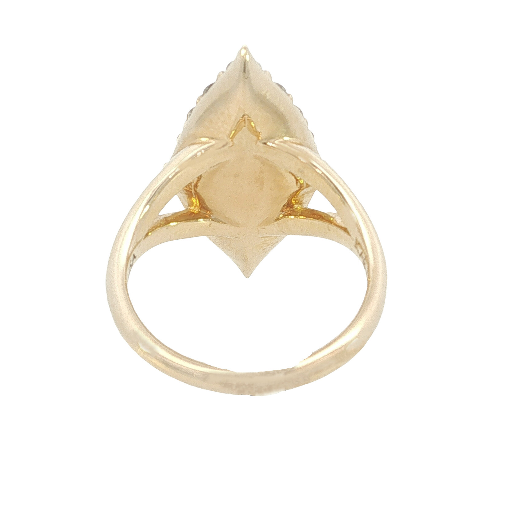 Kabana Kabana 14 Karat Yellow Gold Turquoise and Diamond Ring