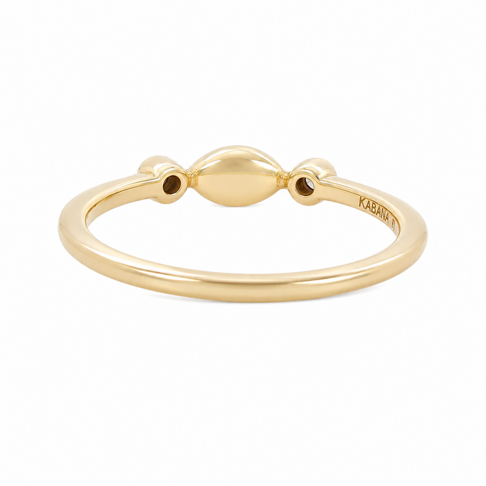 Kabana Kabana 14 Karat Yellow Gold Marquise Turquoise and Diamond Ring