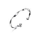 Spiral Bangle in Sterling Silver 925