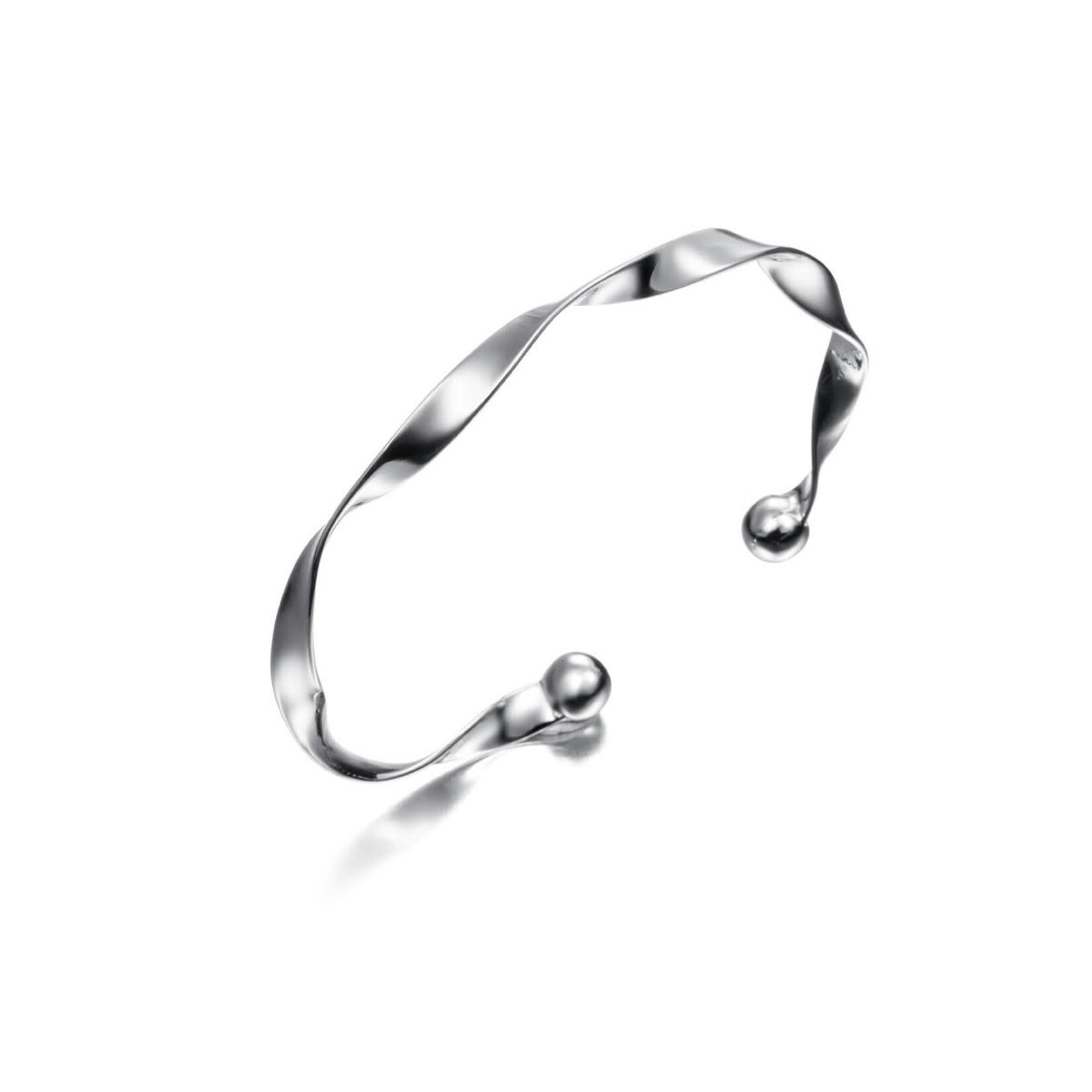 Spiral Bangle in Sterling Silver 925