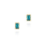 Apatite Earrings in Sterling Silver with 18k Gold Vermeil