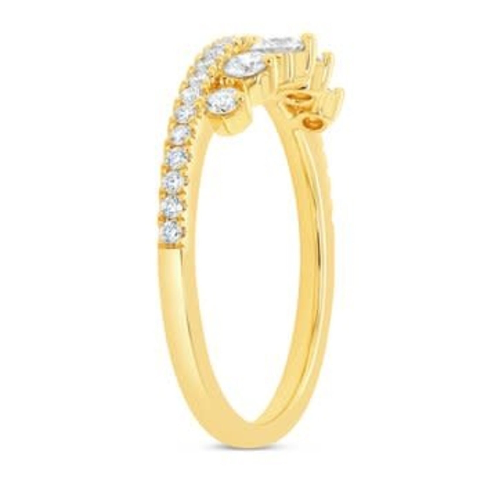 Uneek Jewelry Uneek 14K Yellow Gold Diamond Tiara Ring
