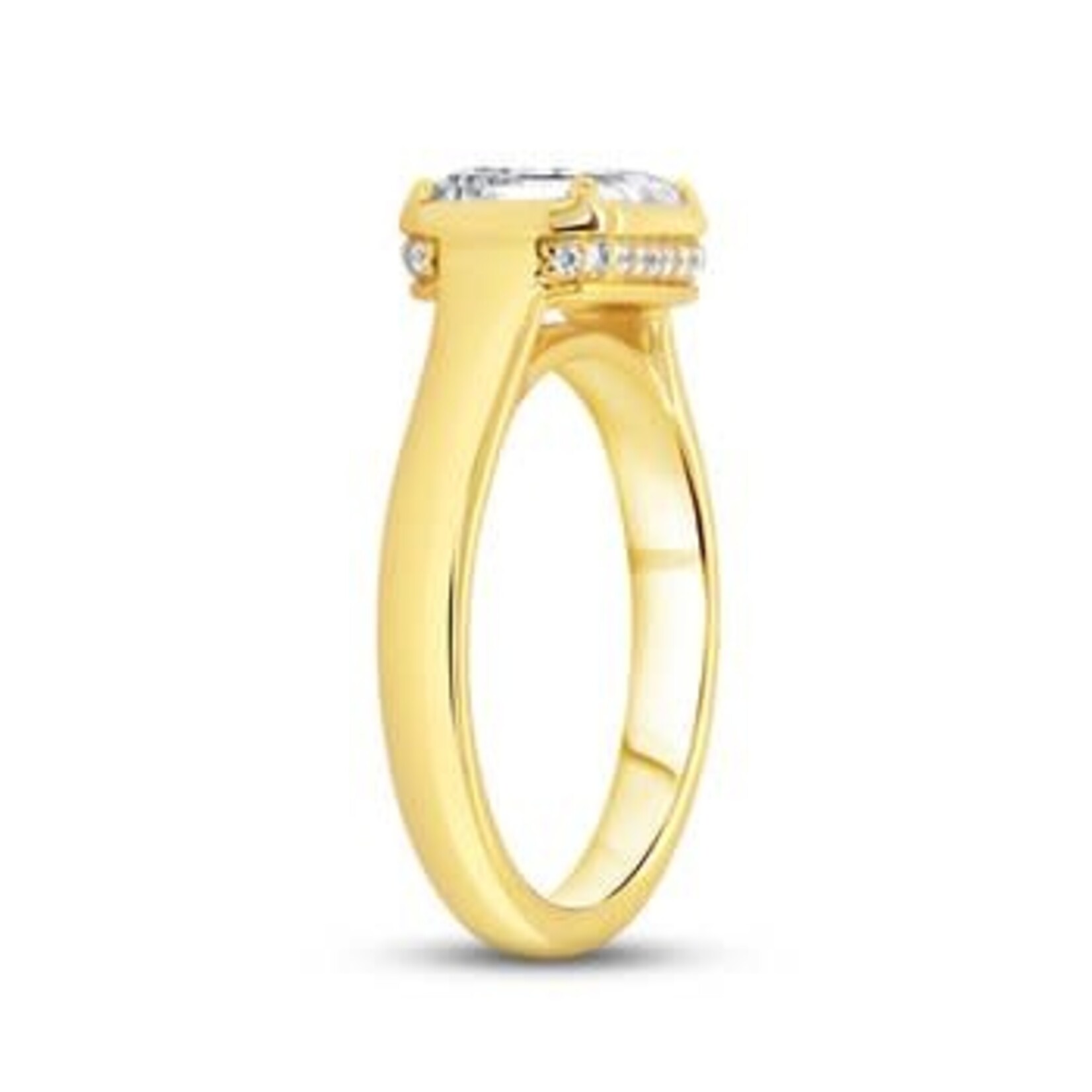 Uneek Jewelry Uneek 18K Yellow Gold Diamond Bezel Set Ring