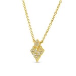 Uneek Jewelry Uneek 18" 18K Yellow Gold Diamond-Shaped Diamond Necklace