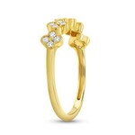 Uneek Jewelry Uneek 14K Yellow Gold Clover Diamond Ring