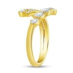 Uneek Jewelry Uneek 18K Yellow Gold Contemporary Diamond Ring