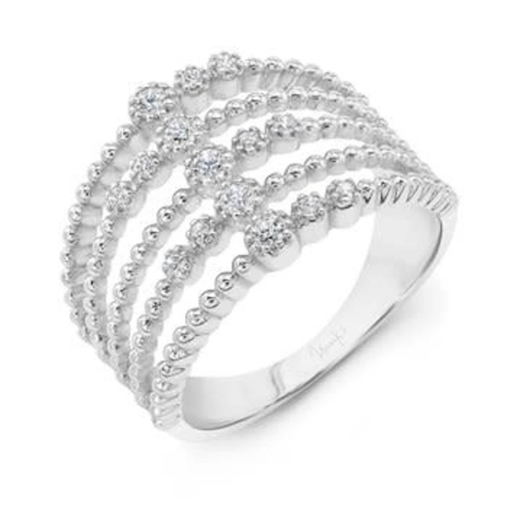 Uneek Jewelry Uneek 14K White Gold Multi-Band Ring