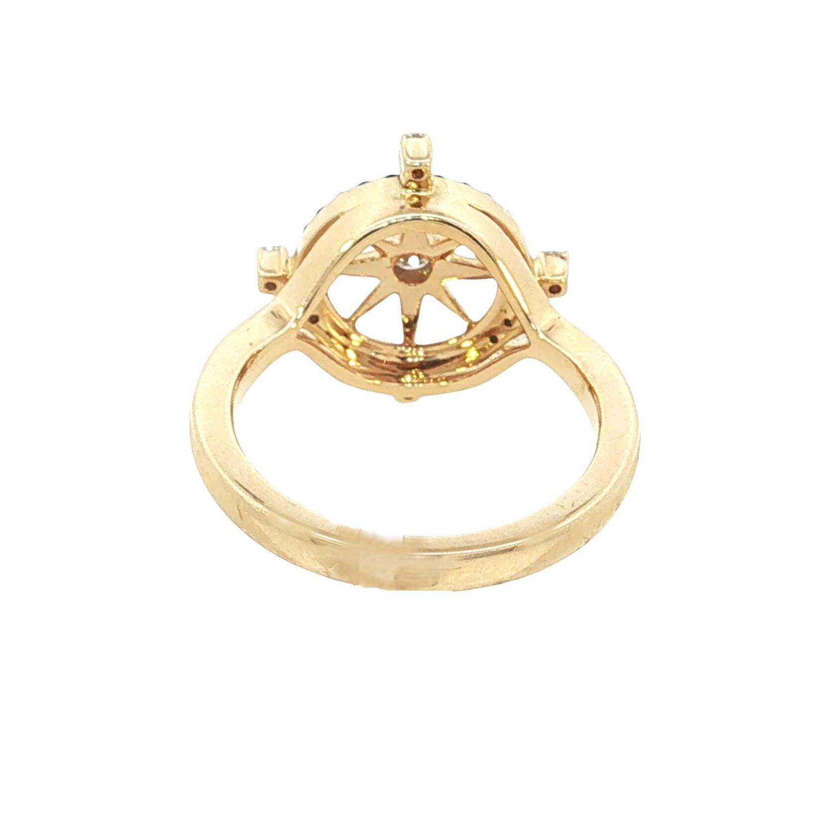 Alamea Alamea 14KY Compass with Sapphire and Diamond Ring