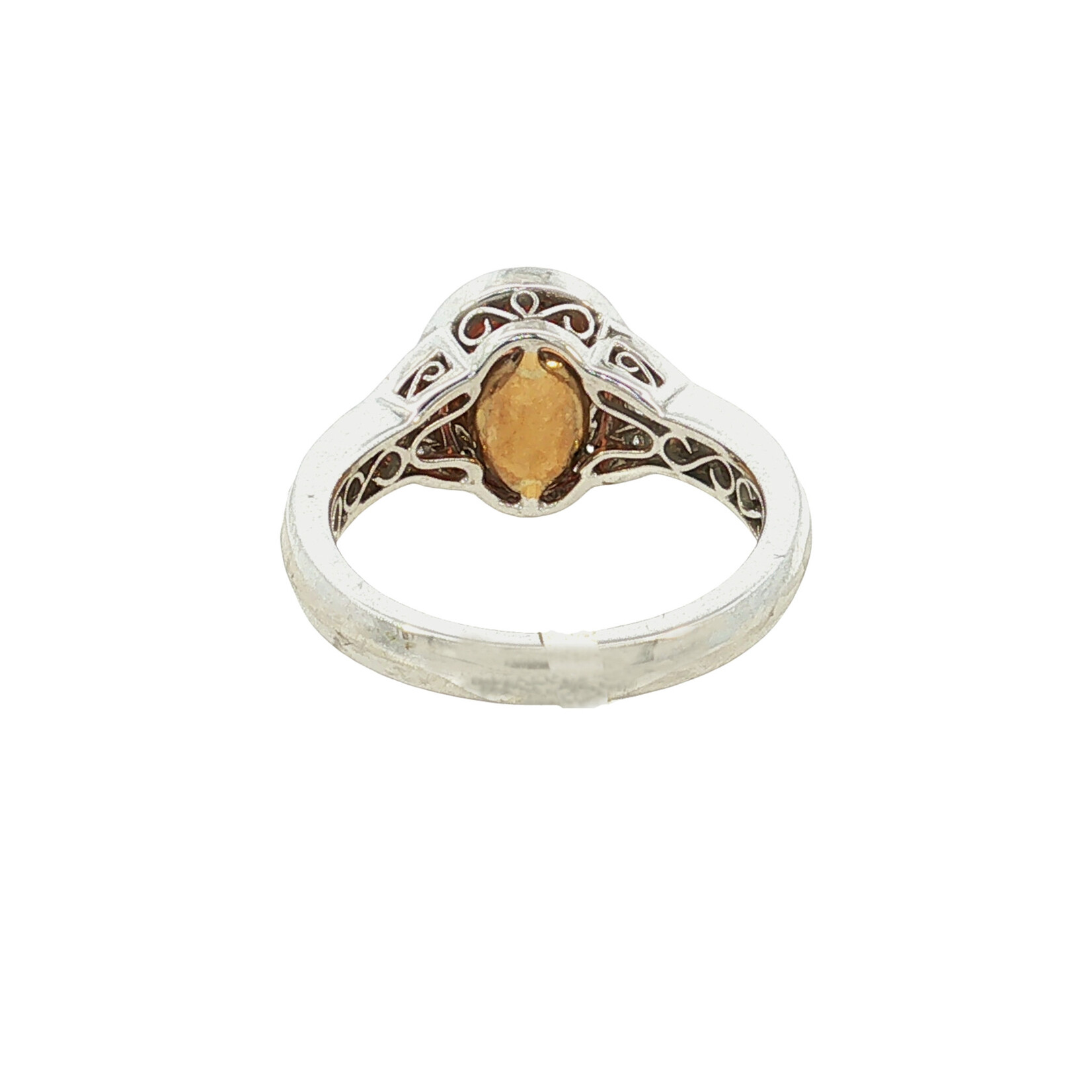 18KW Spessartine and Diamond Ring