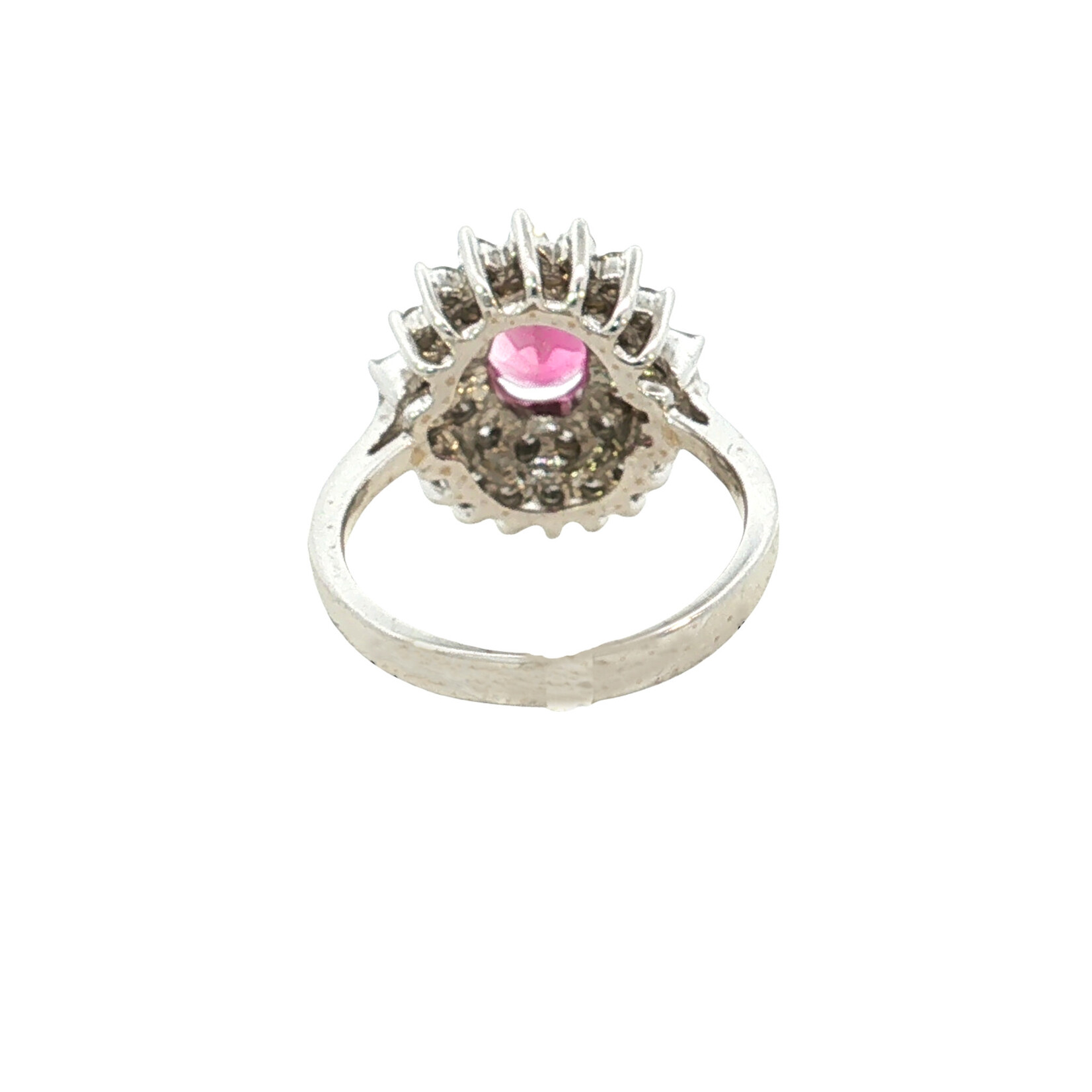 14KW Pink Tourmaline & Diamond Ring
